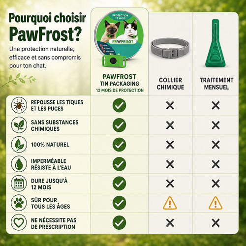 Pendentif Anti-Puces et Tiques Chat
