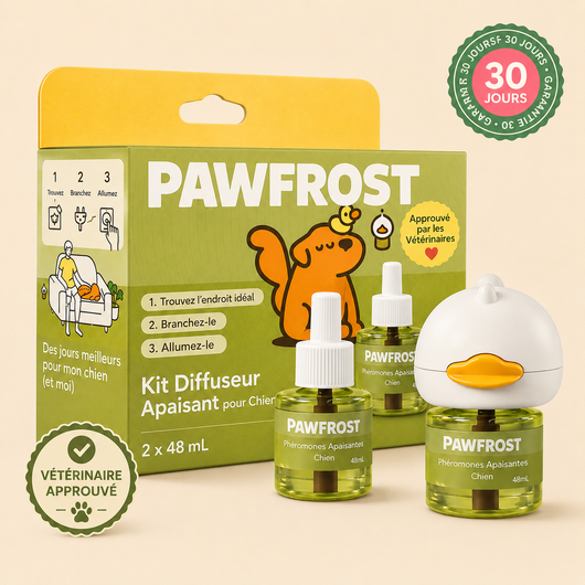 PawFrost - Diffuseur Apaisant aux Phéromones pour Chien
