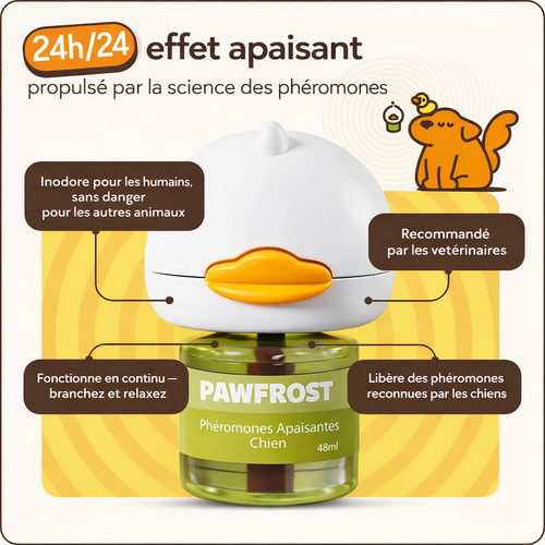 PawFrost - Diffuseur Apaisant aux Phéromones pour Chien