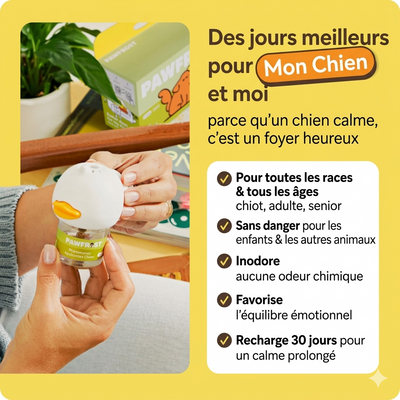 PawFrost - Diffuseur Apaisant aux Phéromones pour Chien