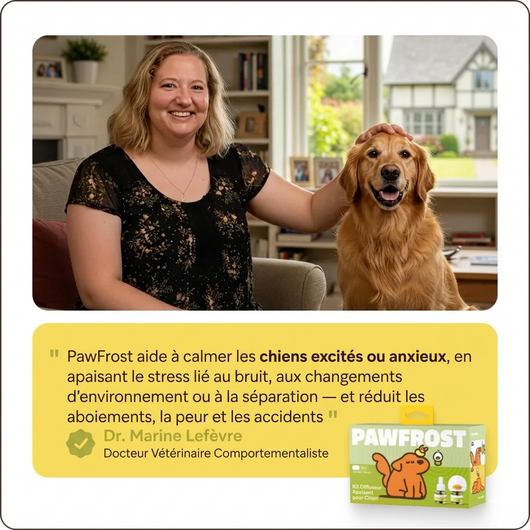 PawFrost - Diffuseur Apaisant aux Phéromones pour Chien