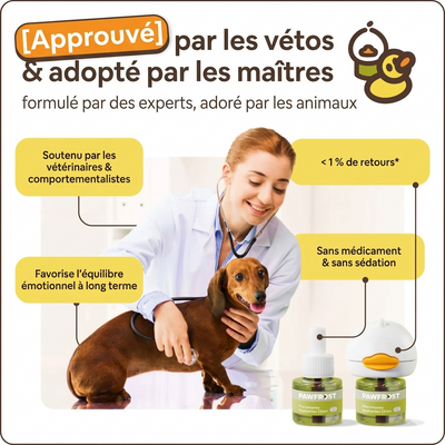 PawFrost - Diffuseur Apaisant aux Phéromones pour Chien